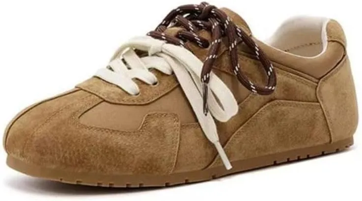 Cute Retro Shoes with Dual Laces Design Chunky Platform Lace-up Comfy Non Slip Lightweight Softy Casual Skate Sneakers Y2K Kawaii Classic Pretty Pastel Trendy Gifts for Women & Girls Back to School