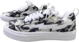 Cute Retro Shoes with Lightning Design Chunky Platform Lace-up Comfy Non Slip Lightweight Softy Casual Skate Sneakers Y2K Kawaii Pretty Trendy Gifts for Women & Girls Summer Streetwear Back to School