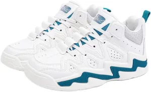 Cute White Dad Shoes Chunky Platform Lace-up Comfy Non Slip Lightweight Softy Casual Skate Sneakers Y2K Kawaii Pretty Retro Trendy Gifts for Women & Girls Summer Streetwear Back to School
