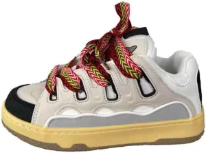 Cute Y2K Shoes Chunky Platform Lace-up Comfy Non Slip Training Skate Sneakers Retro-Inspired Casual Athletic Footwear for Students Women Girls Campus Back to School