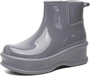 Durable Women's Rain Shoes Thick Sole Footwear Rainy Days Perfect Outdoor Activities Stylish and Rain Boots with Dogs