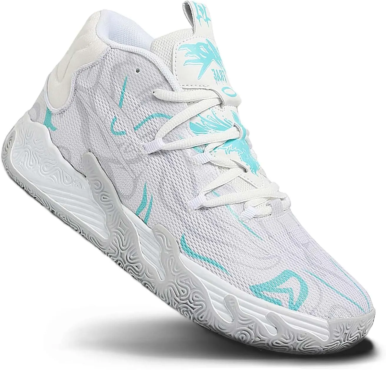 Exusiai Mens High Top Casual Sports Shoes Fashion Breathable Non Slip Basketball Sneaker Athletic
