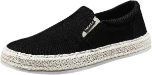 Fashion Sneakers Casual Shoe for Men Canvas Men's Shoes Summer Thin Breathable Casual Flat Shoes No Laces Linen
