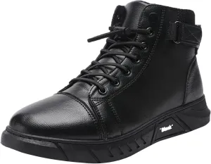 Fashion Sneakers Casual Shoe for Men Custom All Hight Top Synthetic PU Leather Sneakers Casual Shoes Manufacturer for
