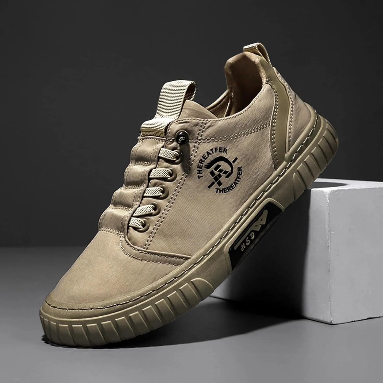Fashion Sneakers Casual Shoe for Men Men Low Top Breathable Casual Walking Shoes Canvas
