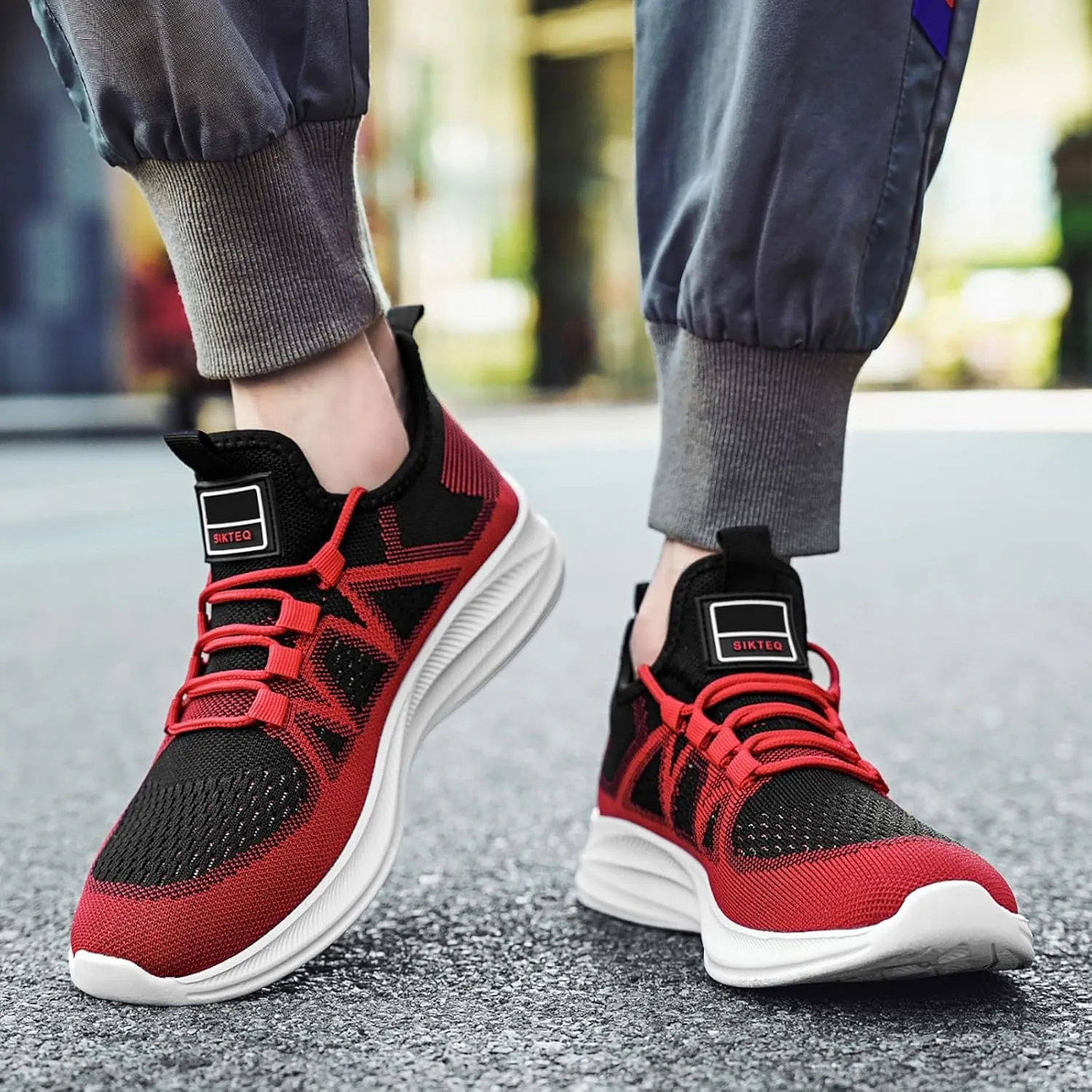 Fashion Sneakers Comfortable Men's Net Surface Light Casual Shoes Fashion Breathable Sports Running Shoes