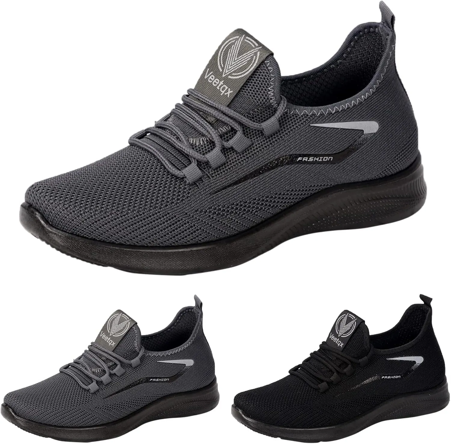 Fashion Spring and Summer Men Sports Shoes Flat Bottom Light Slip On Elastic Fly Woven Mesh Mens Basketball Sneaker