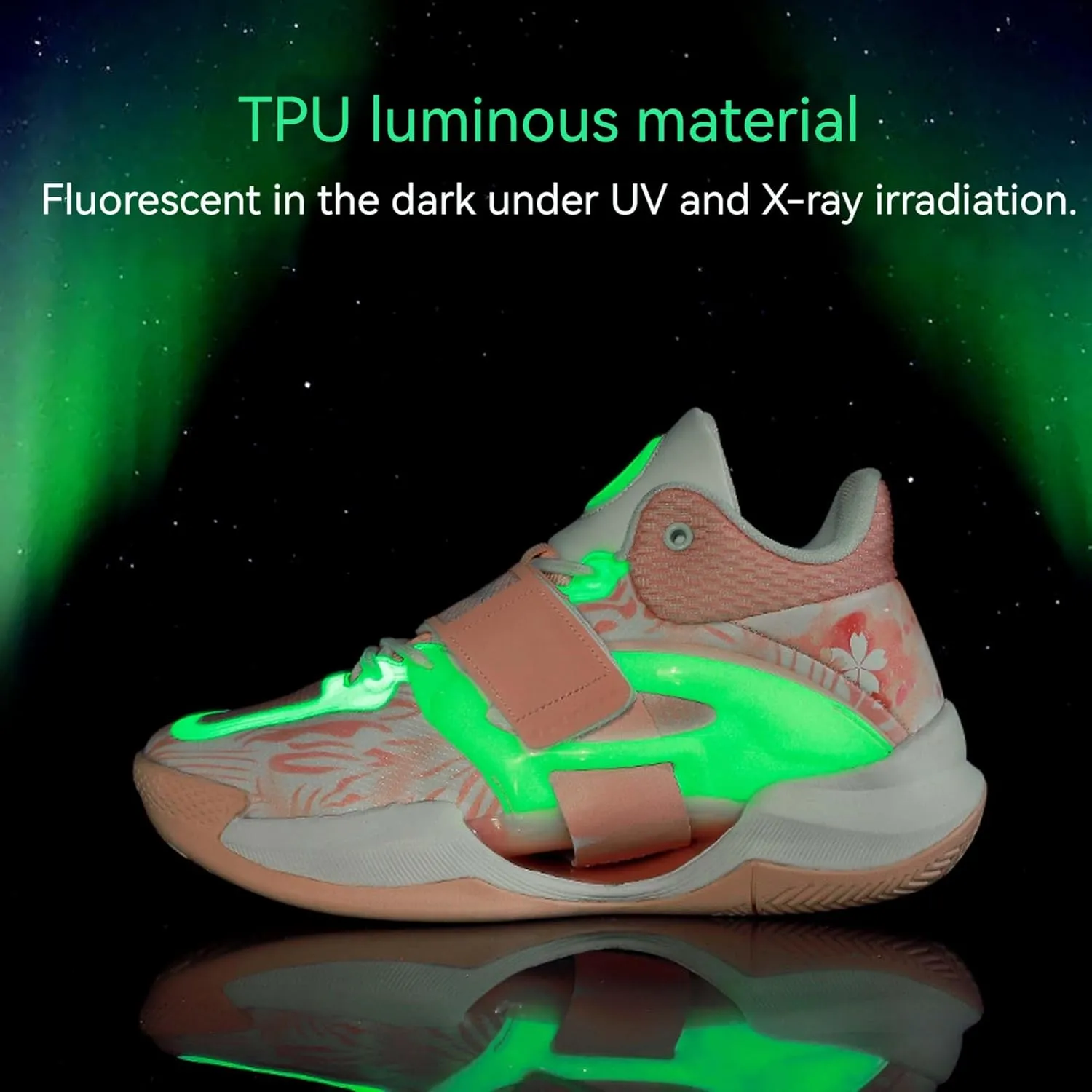 Fluorescent Basketball Shoes Neutral Basketball Shoes Men's Basketball Shoes Outdoor Sports High-top Glowing Basketball Shoes