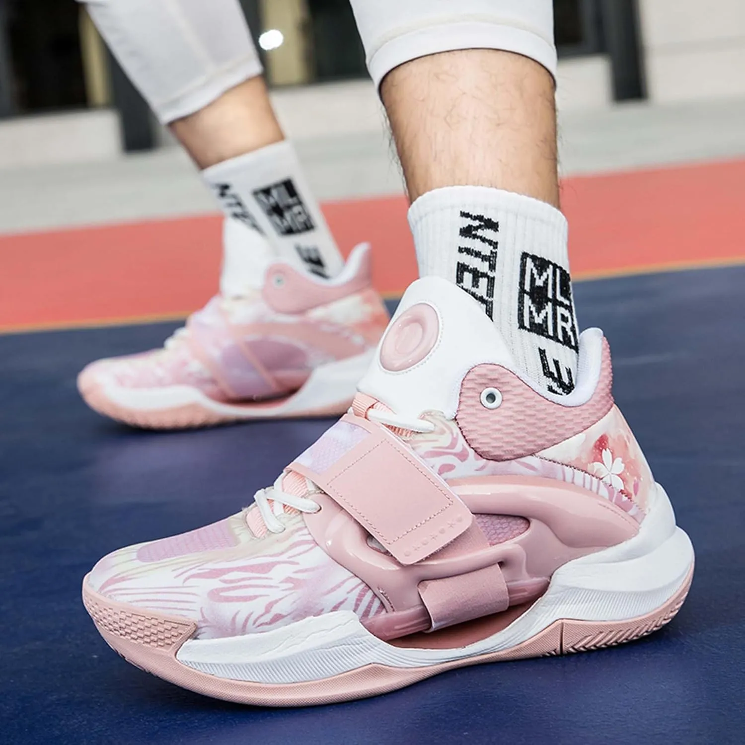 Fluorescent Basketball Shoes Neutral Basketball Shoes Men's Basketball Shoes Outdoor Sports High-top Glowing Basketball Shoes