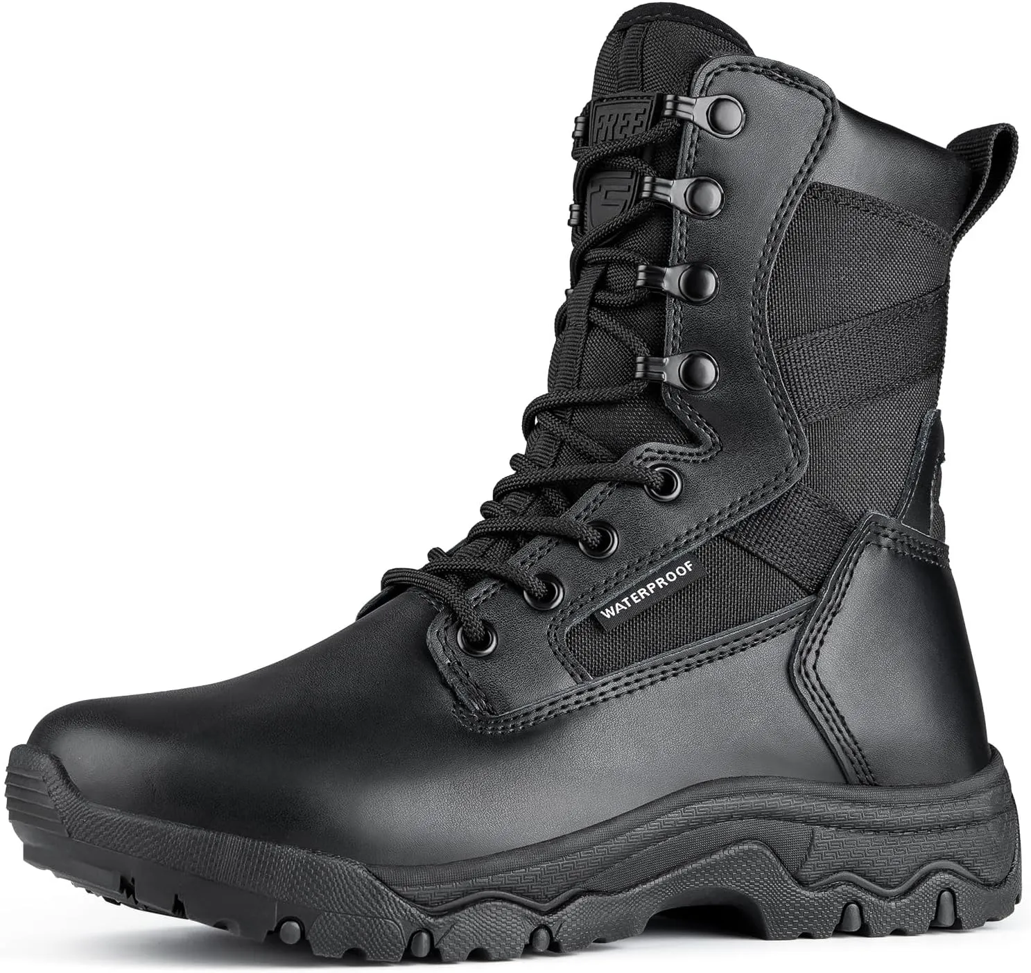 FREE SOLDIER Womens Tactical Boots 8 Inches Lightweight Combat Boot Durable Military Work Outdoors Boots Desert Boot for Women