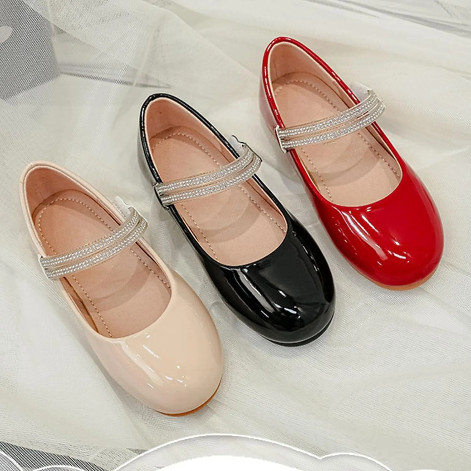 Girls' Soft Soled Simple Comfortable Single Shoes Children's Leather Small Leather Shoes Toddler Underarm Our