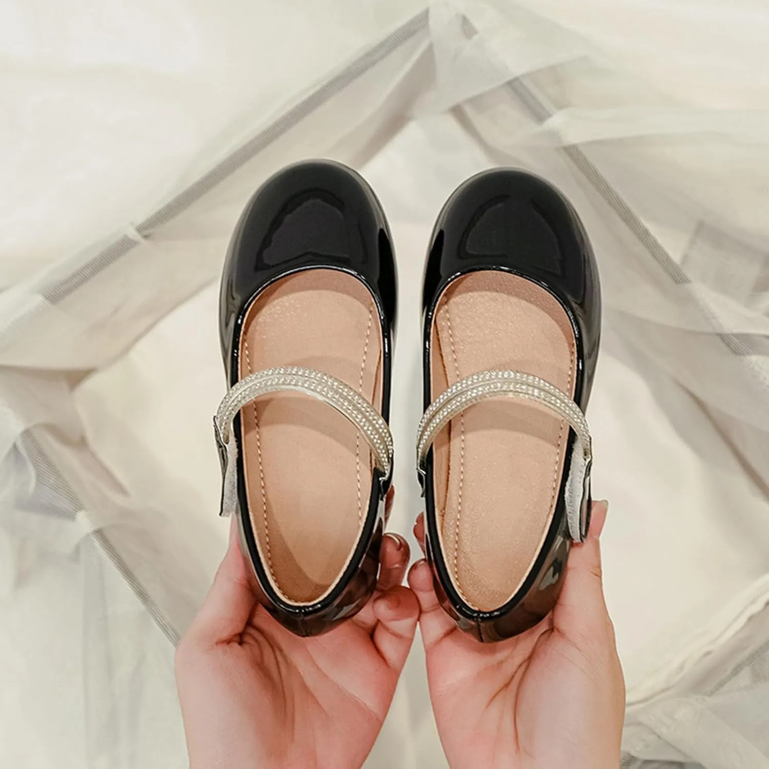 Girls' Soft Soled Simple Comfortable Single Shoes Children's Leather Small Leather Shoes Toddler Underarm Our