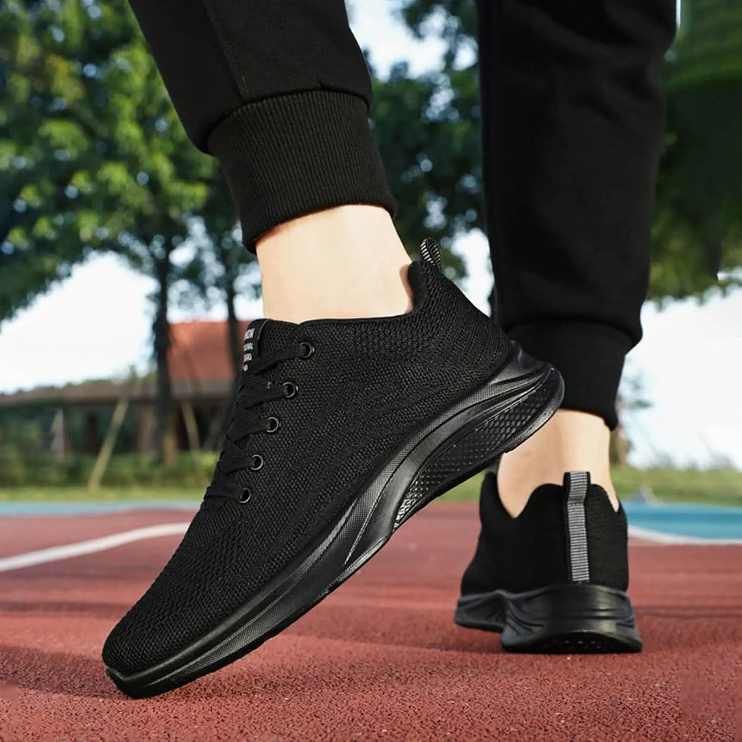 Grounded Footwear for Men Lace Up Lightweight Breathable Fashion Sneaker Lightweight Non Slip Sneakers for Men