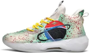 High Top Womens Mens Basketball Shoes Breathable Non Slip Outdoor Graffiti Sports Shoes Fashion Unisex Running Sneakers