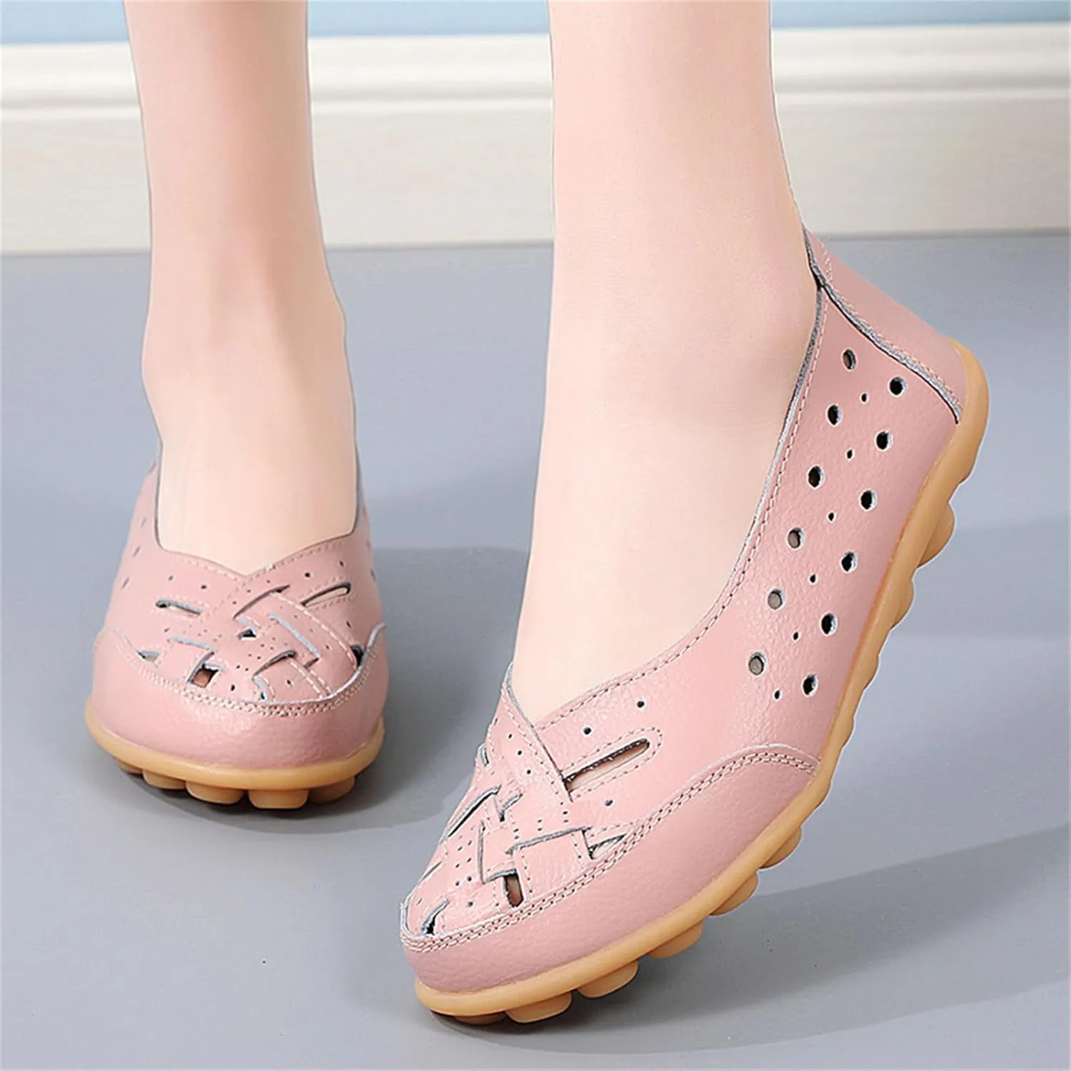 Illutminate Orthopedic Loafers, Orthopedic Loafers in Breathable Leather, Owlkay Orthopedic Loafers Shoes for Women, Women's Casual Soft Leather Slip-On Flat Loafers Orthopedic Shoes