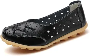 Illutminate Orthopedic Loafers, Orthopedic Loafers in Breathable Leather, Owlkay Orthopedic Loafers Shoes for Women, Women's Casual Soft Leather Slip-On Flat Loafers Orthopedic Shoes