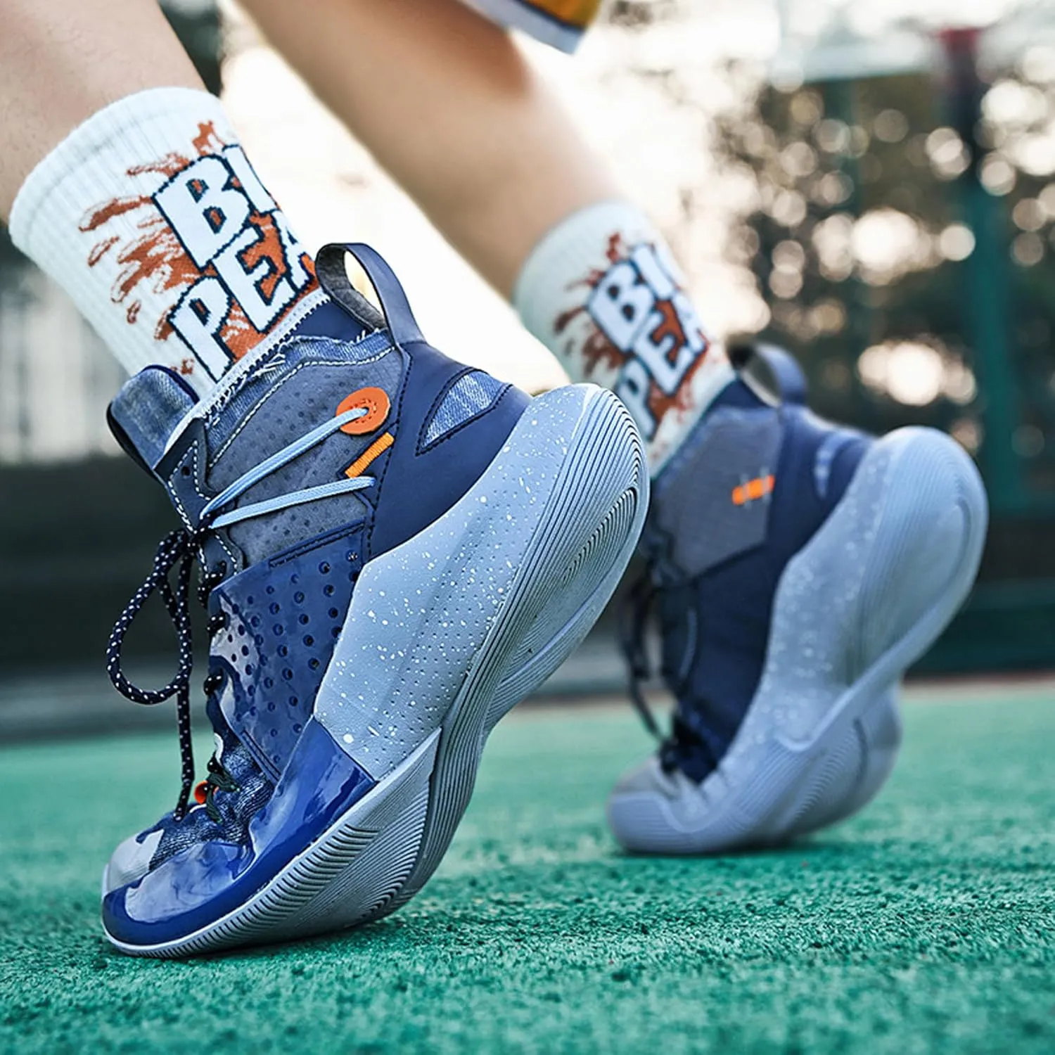 Indoor and outdoor men's basketball shoes,breathable basketball shoesarch support basketball shoes,non-slip wear-resistant combat basketball shoes,street basketball shoes,high-top basketball shoes,