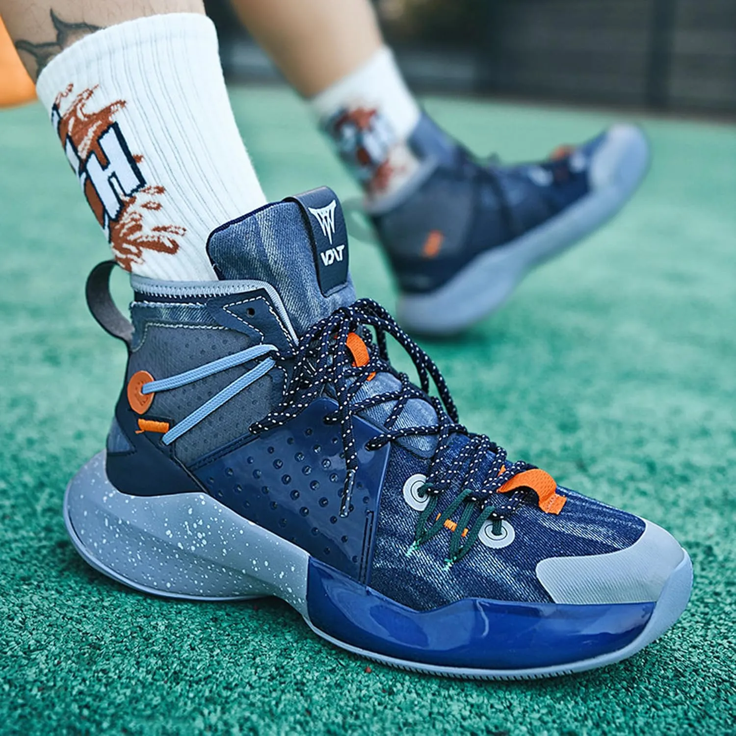 Indoor and outdoor men's basketball shoes,breathable basketball shoesarch support basketball shoes,non-slip wear-resistant combat basketball shoes,street basketball shoes,high-top basketball shoes,