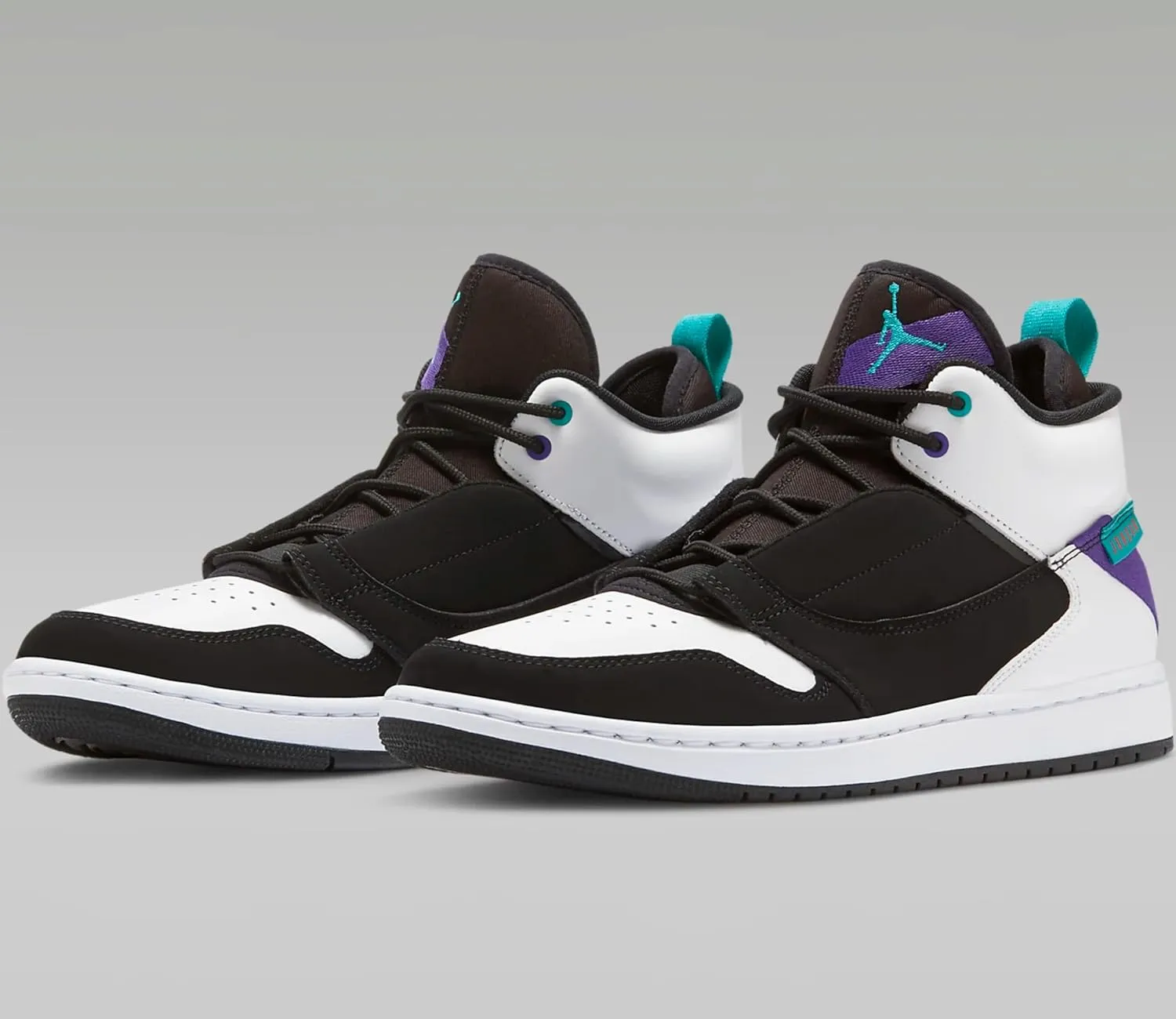 Jordan Mens Fadeaway Leather High Top Basketball Shoes