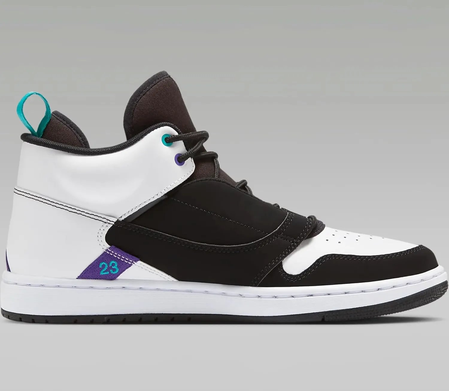 Jordan Mens Fadeaway Leather High Top Basketball Shoes