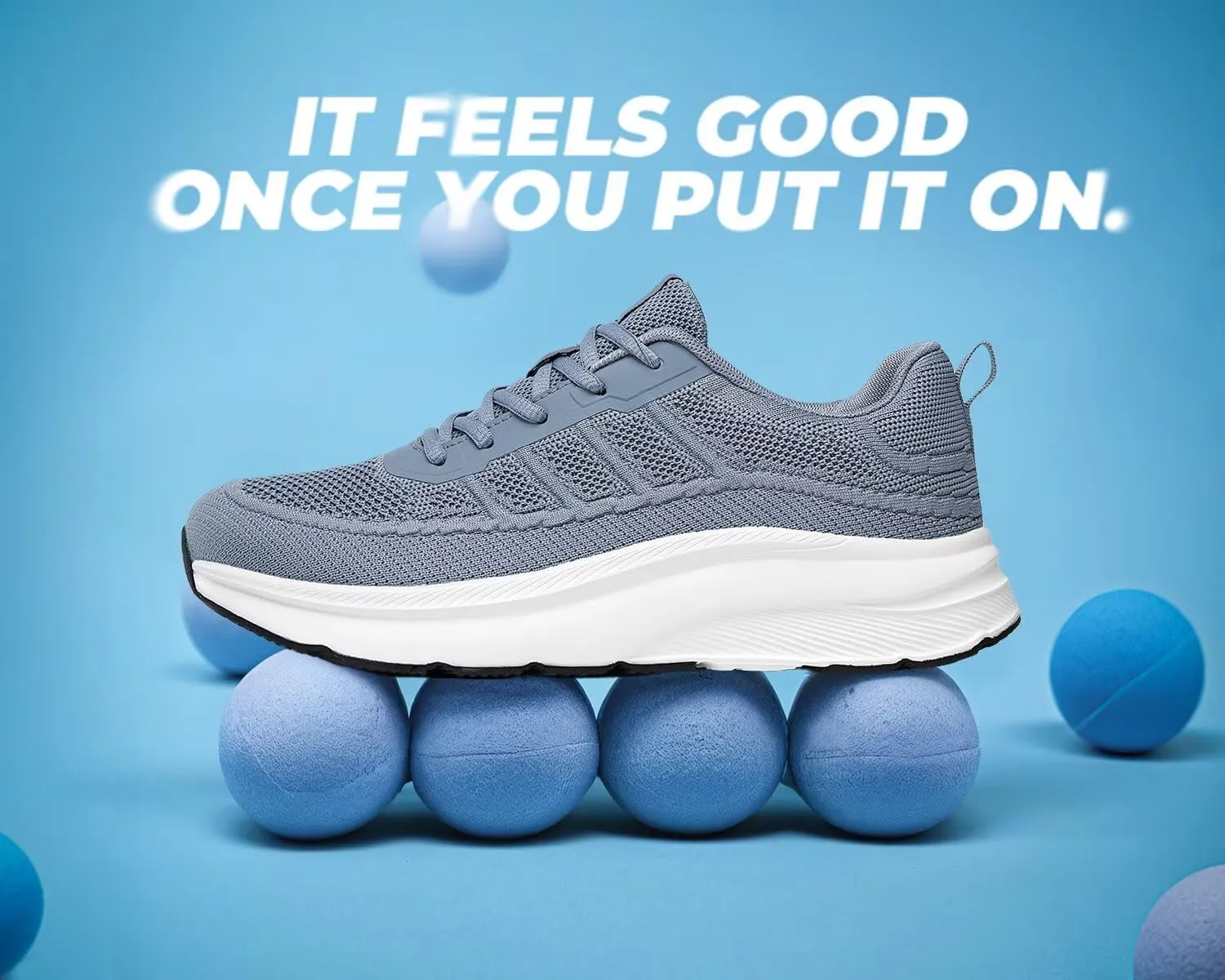 KDN Men's Wide Toe Box Shoes Cushioned Road Running Shoes Non Slip Mens Walking Sneakers for Wide Feet Comfortable Athletic Gym Workout Shoes Wide Width