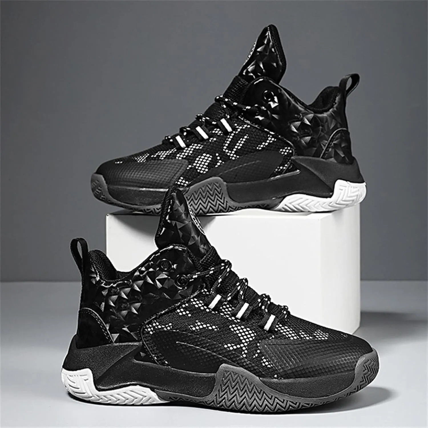 Kid's Basketball Shoes Boys Sneakers Girls Trainers Comfort High Top Basketball Shoes for Boys(Little Youth Shoes Boys