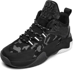 Kid's Basketball Shoes Boys Sneakers Girls Trainers Comfort High Top Basketball Shoes for Boys(Little Youth Shoes Boys