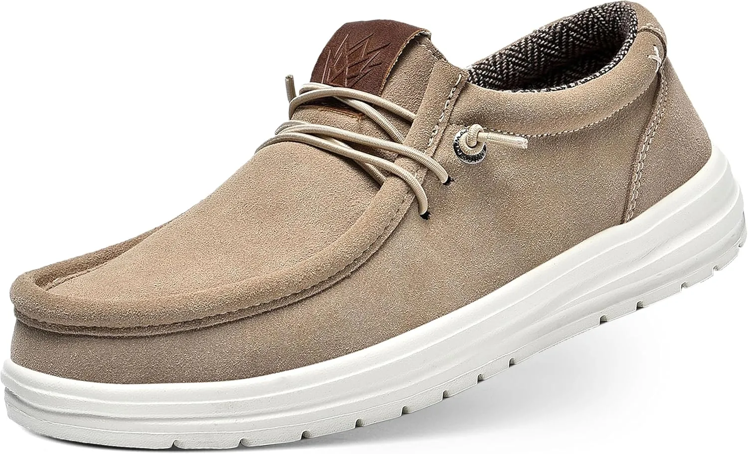 KONA & Chukka Men's Loafers Casual Slip-On Business Casual Shoes- Lightweight and Breathable Slip-On Lace Men's Suede Loafers Sneakers