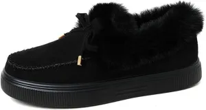 Ladmiple Winter Boots For Women Fashion Snow Boots Winter Shoes with Fur Lined Comfortable Warm Slip On Ankle Booties