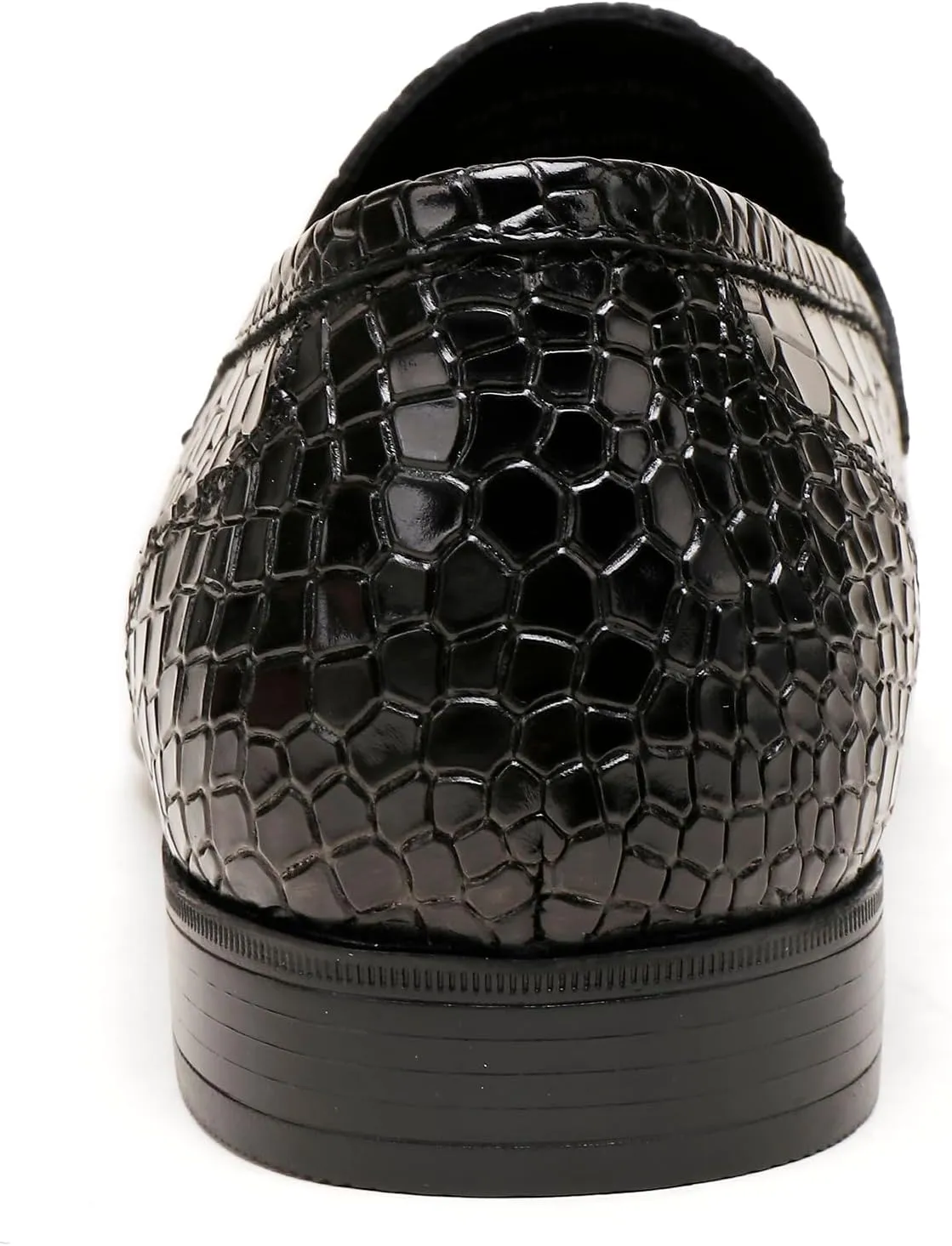 Leather Dress Shoes for Mens, Crocodile Printed Slip On Dress Loafers Casual Leather Shoes for Mens Business Weddings Party Shoes