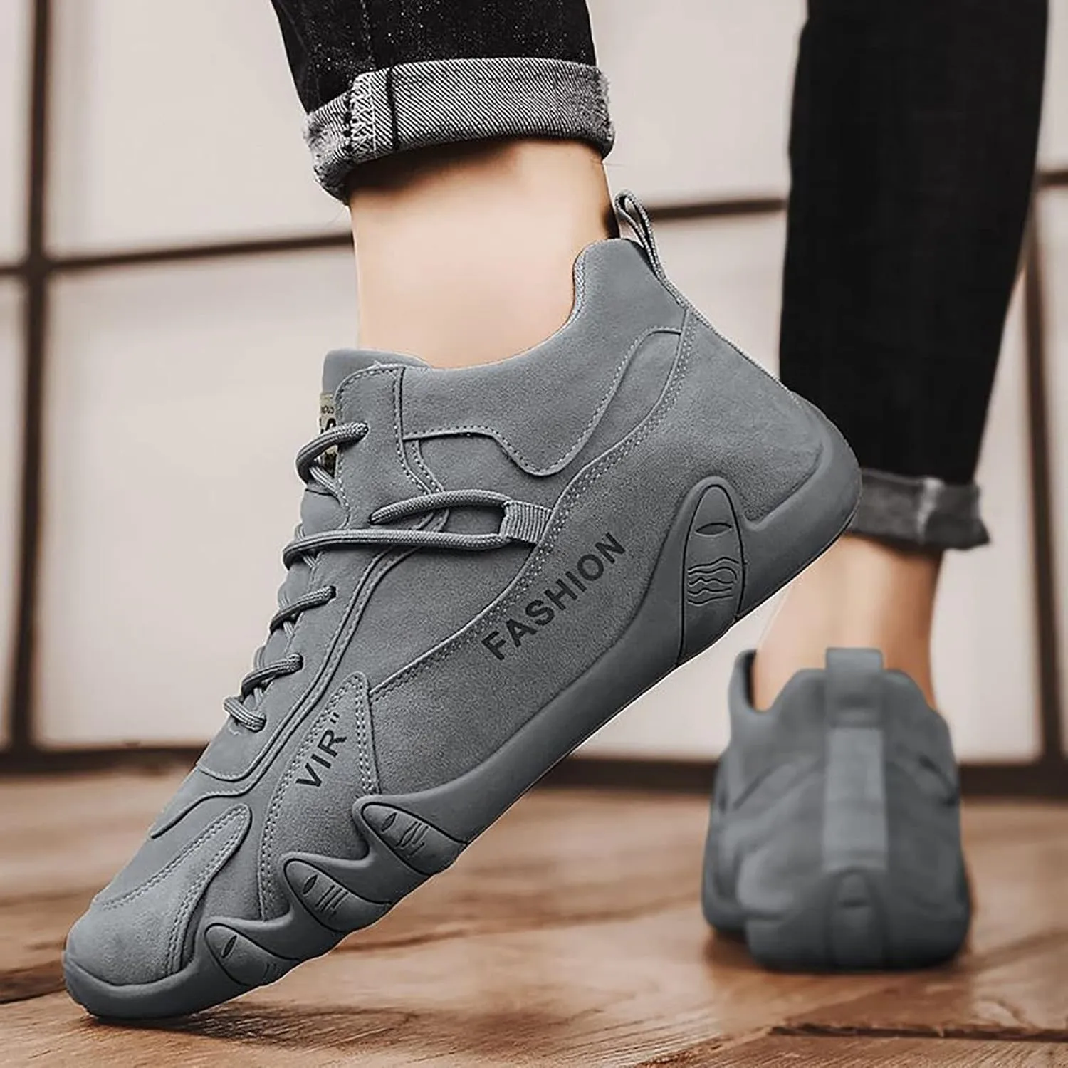 Lightweight Arch Support Sneakers for Men Comfortable Breathable Lightweight Tennis Shoe Non Slip Walking Shoes