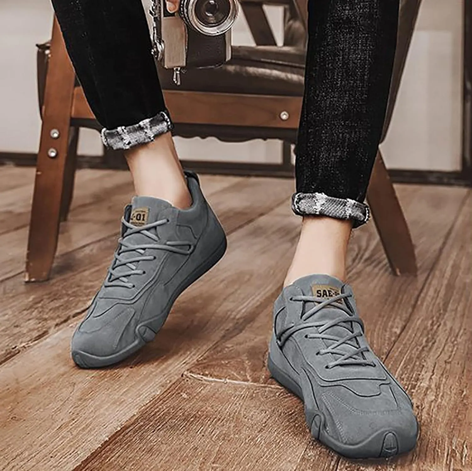 Lightweight Arch Support Sneakers for Men Comfortable Breathable Lightweight Tennis Shoe Non Slip Walking Shoes