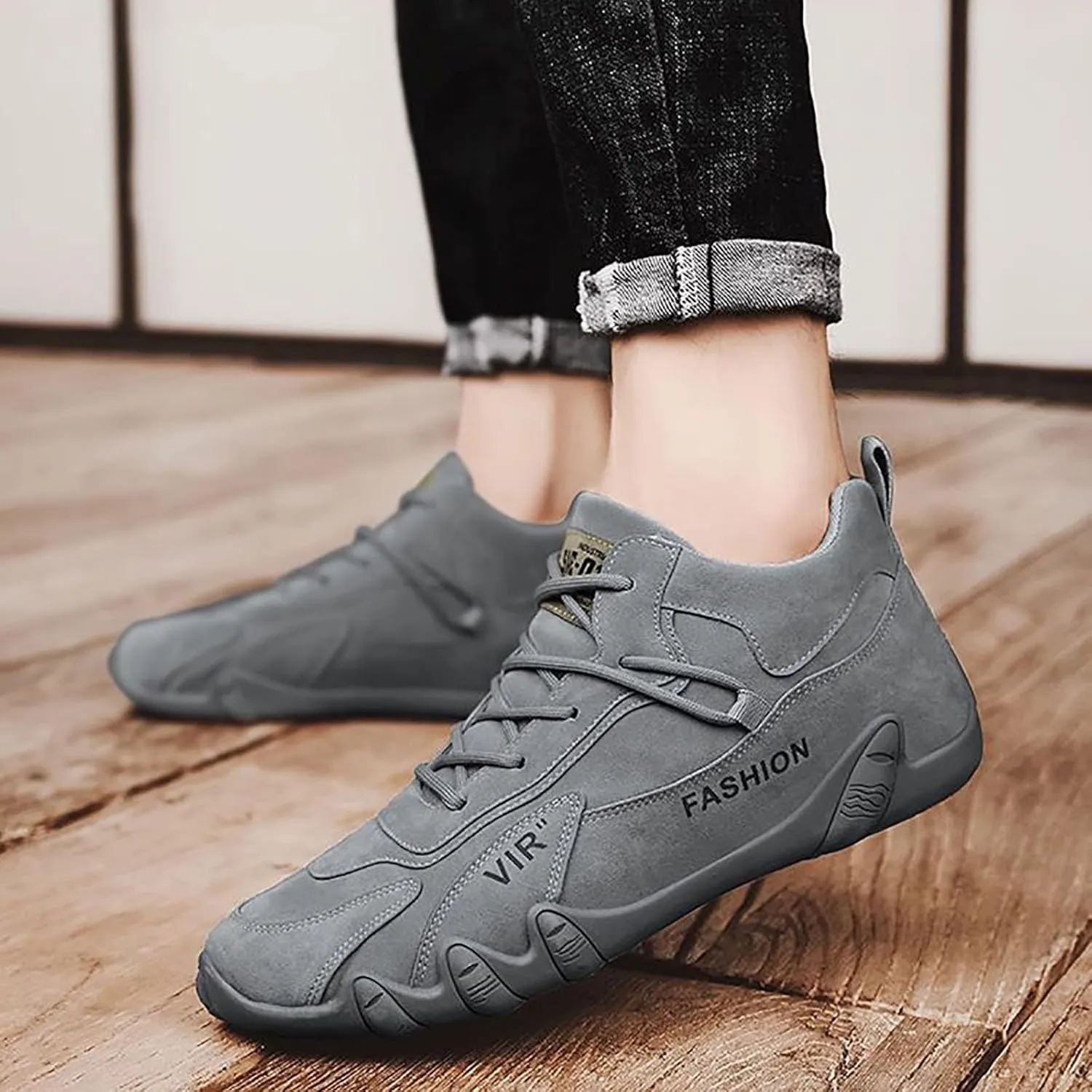 Lightweight Arch Support Sneakers for Men Comfortable Breathable Lightweight Tennis Shoe Non Slip Walking Shoes