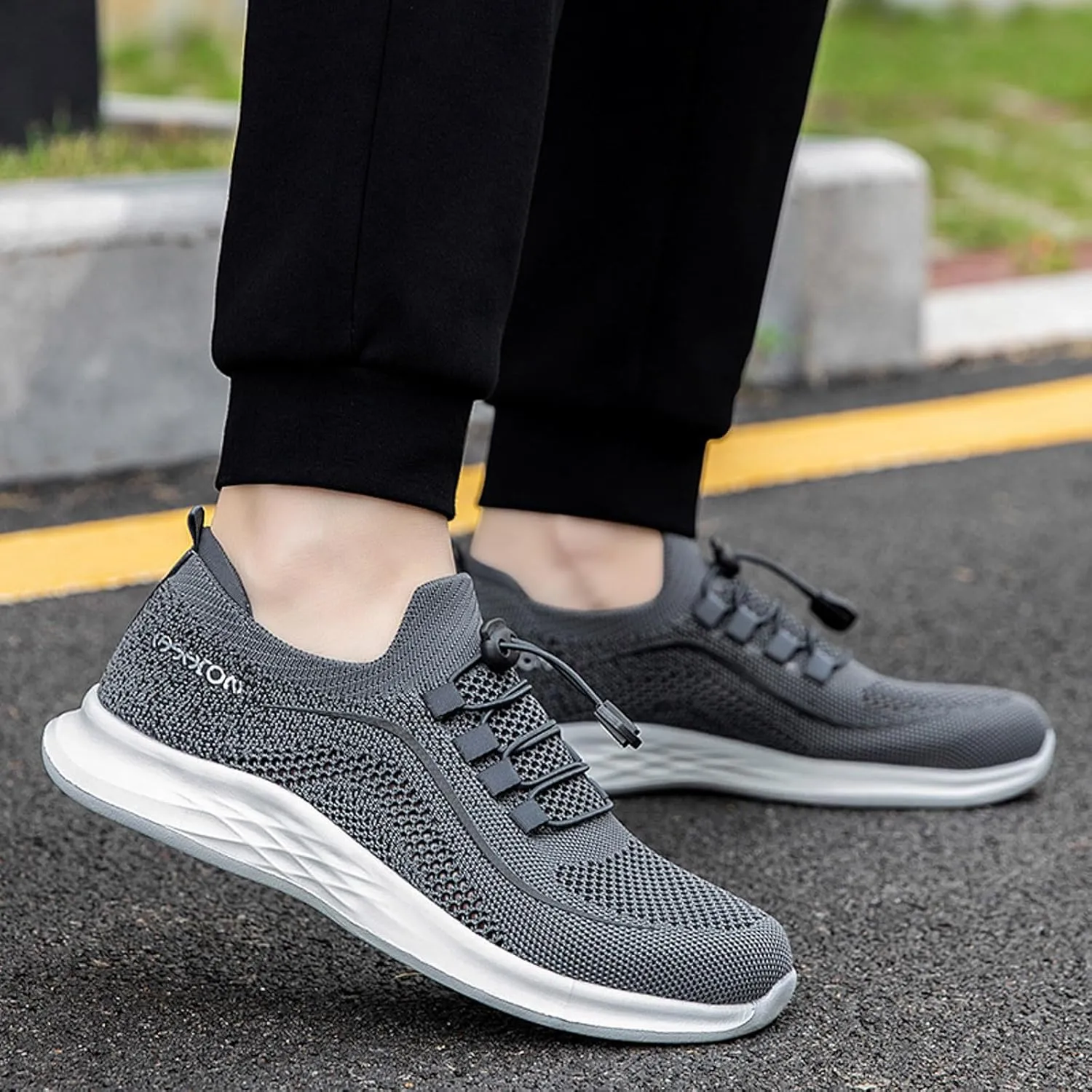 Lightweight Arch Support Sneakers for Men Lace Up Lightweight Breathable Fashion Sneaker Comfort Jogging Shoes