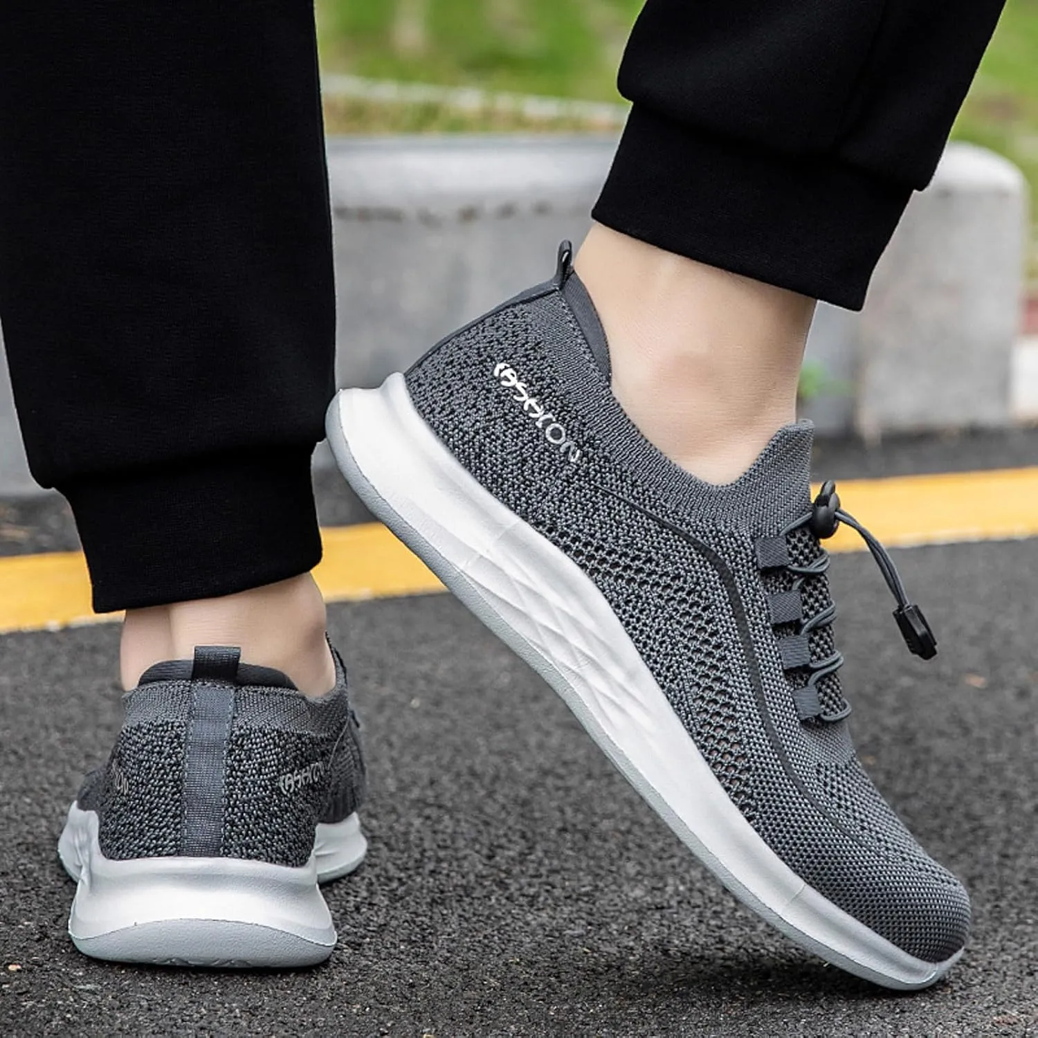 Lightweight Arch Support Sneakers for Men Lace Up Lightweight Breathable Fashion Sneaker Comfort Jogging Shoes