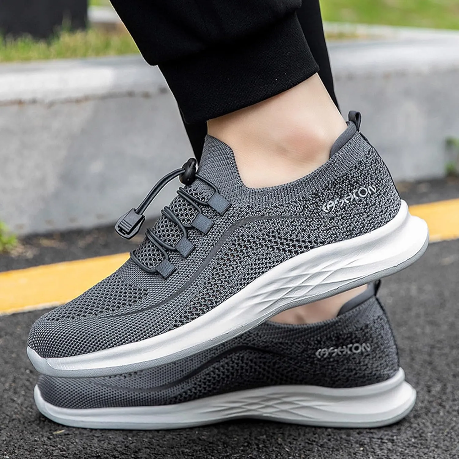 Lightweight Arch Support Sneakers for Men Lace Up Lightweight Breathable Fashion Sneaker Comfort Jogging Shoes