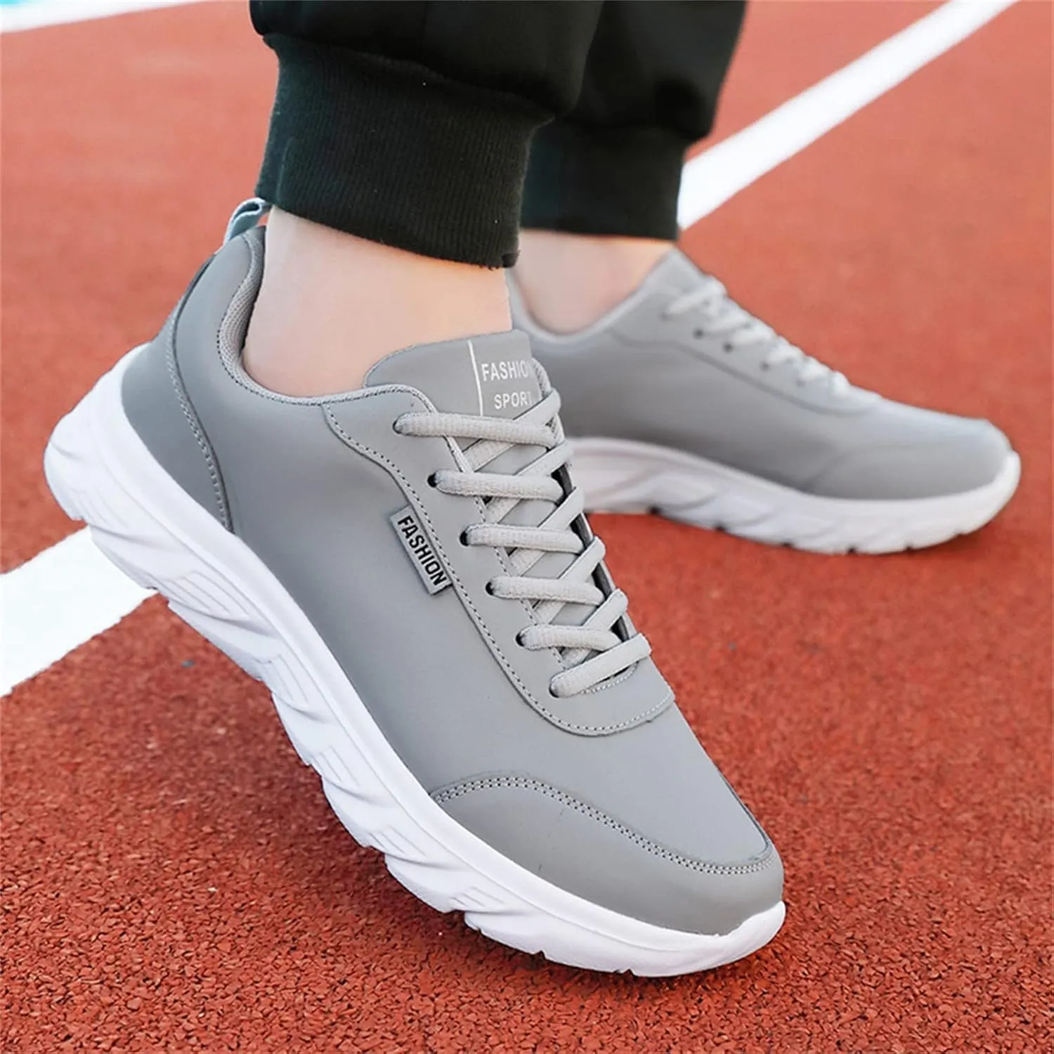 Lightweight Arch Support Sneakers for Men Lightweight Breathable Slip on Running Shoe Comfortable Stretch Shoes