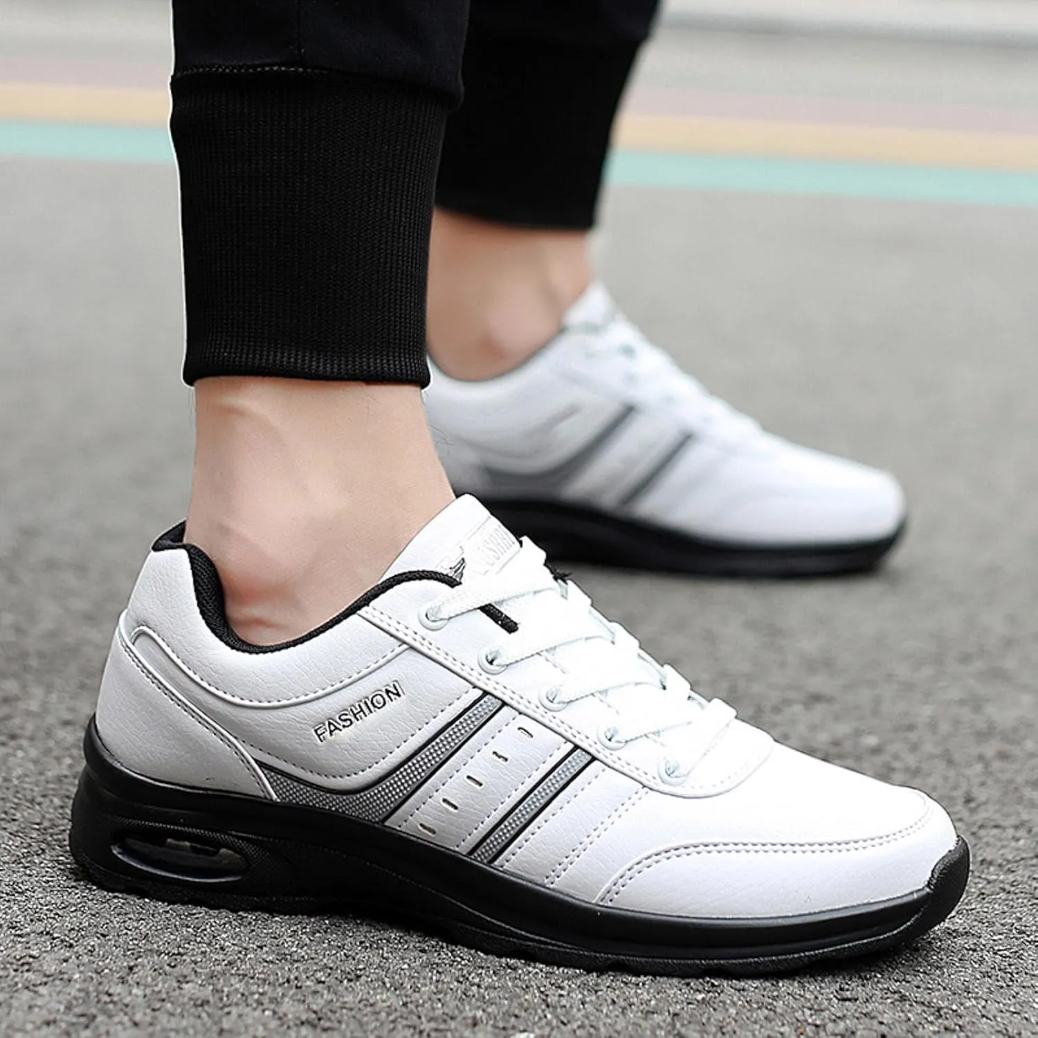Lightweight Arch Support Sneakers for Men Non Slip Lightweight Workout Shoe Men's Classic Casual Walking Shoes