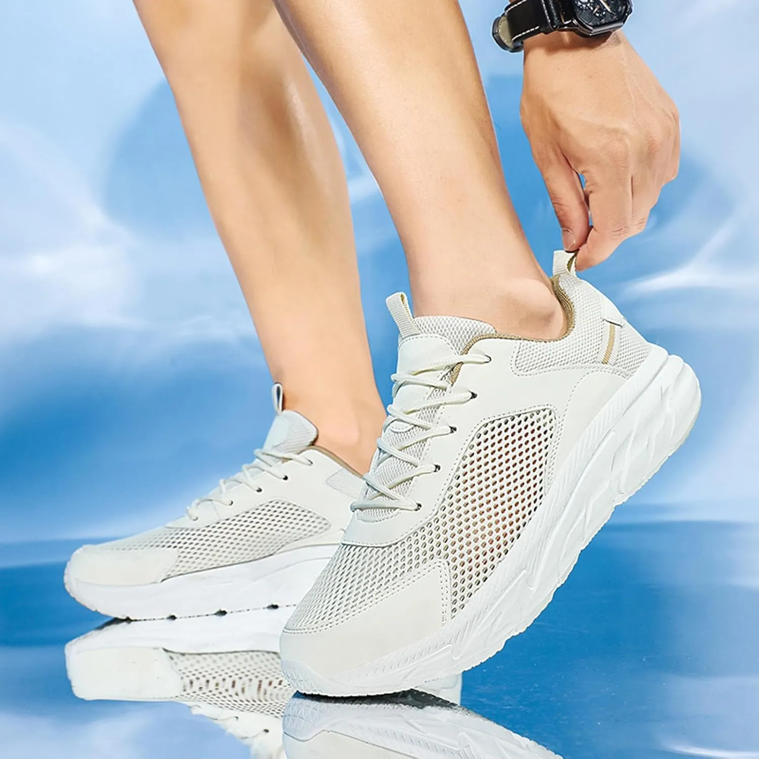 Lightweight Arch Support Sneakers for Men Non Slip Lightweight Workout Shoe Men's Stylish Lightweight Sneakers