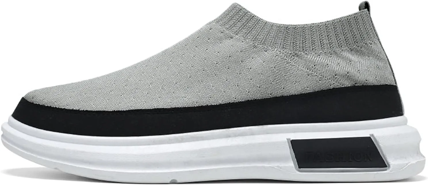 Lightweight Shoes Men Thick Sole Breathable Casual Shoes Breathable Non Slip Cloth Single Casual Fashion