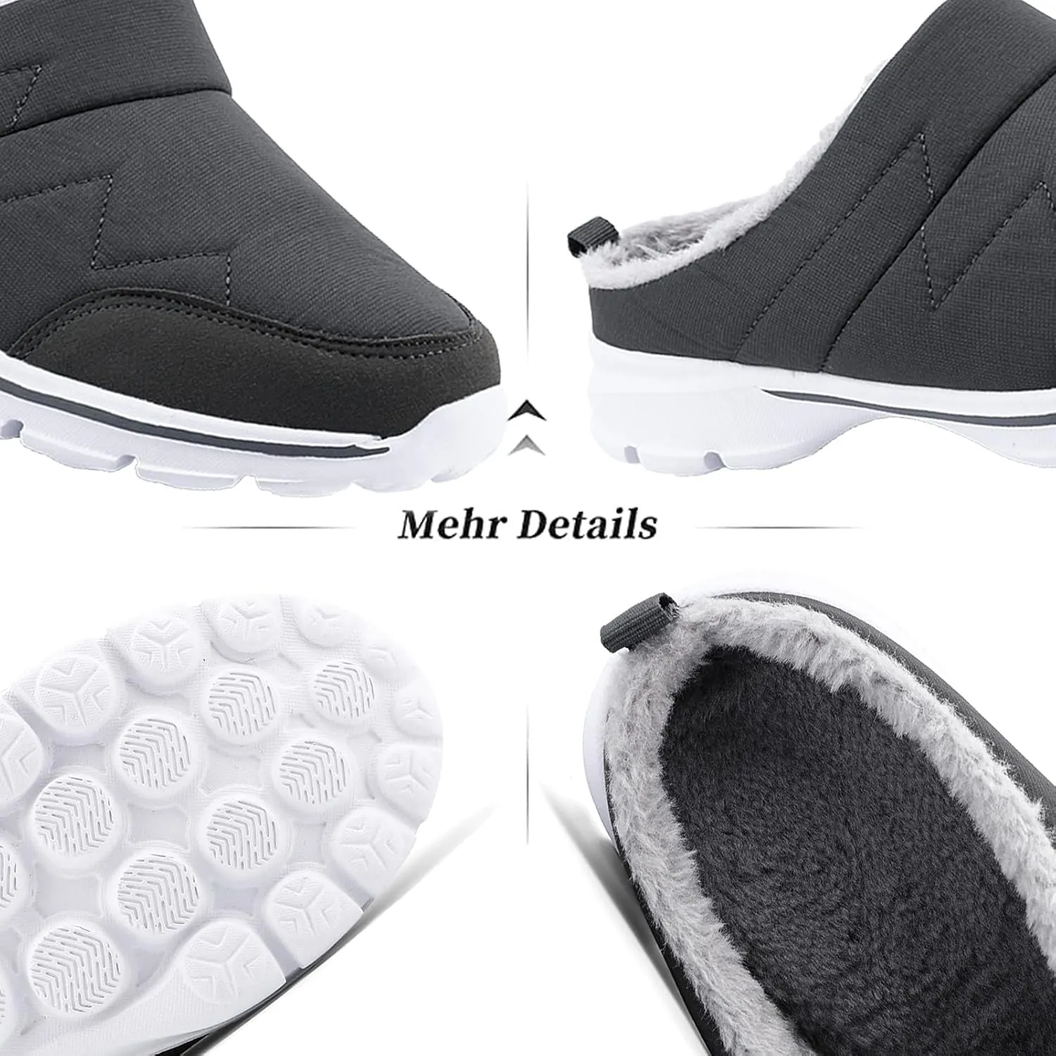 Lightweight Velvet Warmth Shoes for Women Comfort Breathable Arch Support Non Slip Shoes Slip on Walking Shoes