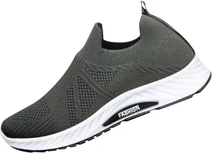 Lightweight Work Shoes for Men Comfortable Breathable Lightweight Tennis Shoe Lightweight Elderly Slip on Shoes