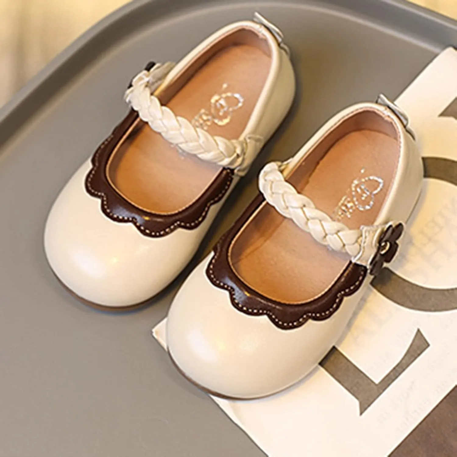 Little Girls Loafers Children Shoes Flat Kids Beautiful Children Leather Girls Princess Dress Shoes Shoes Girls