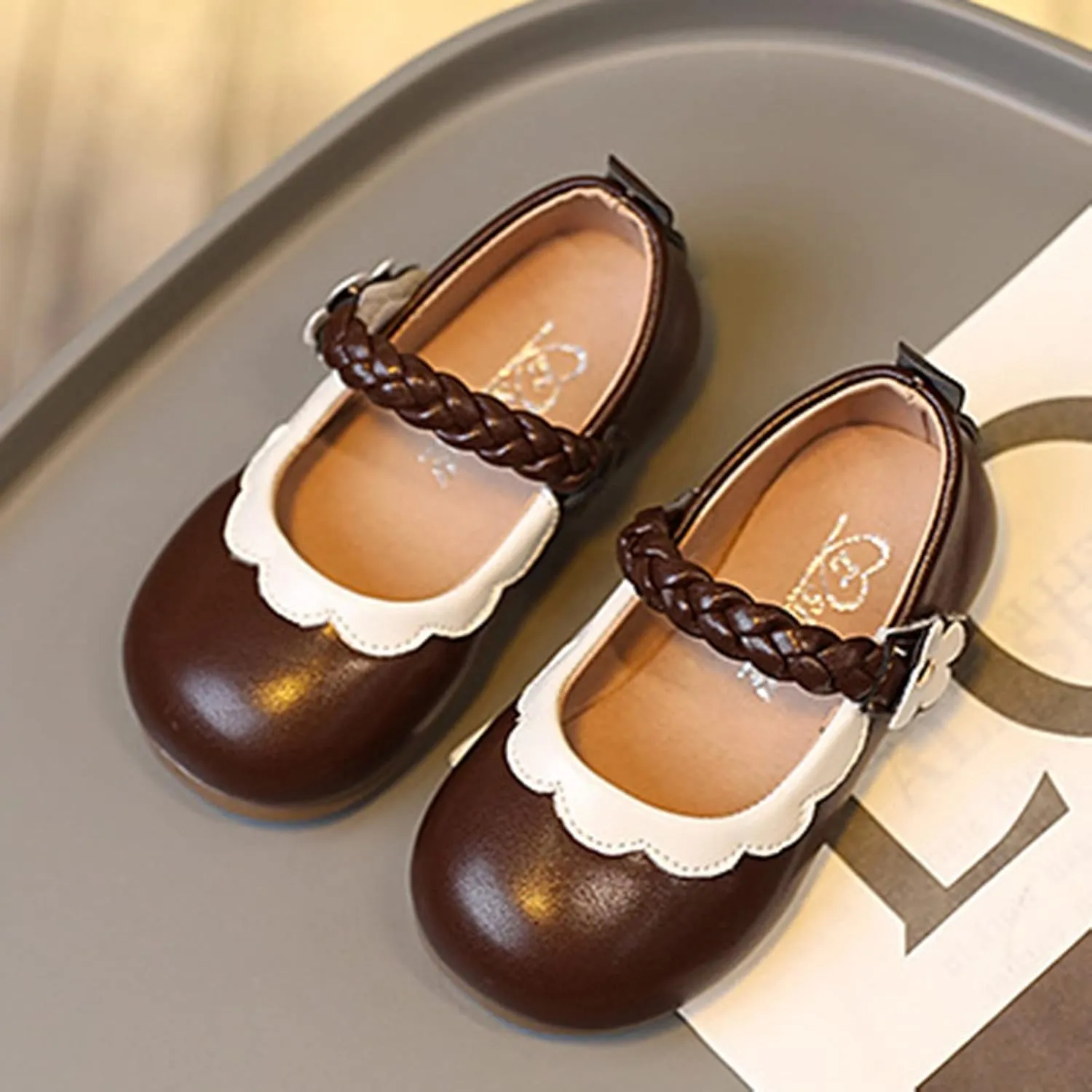 Little Girls Loafers Children Shoes Flat Kids Beautiful Children Leather Girls Princess Dress Shoes Shoes Girls