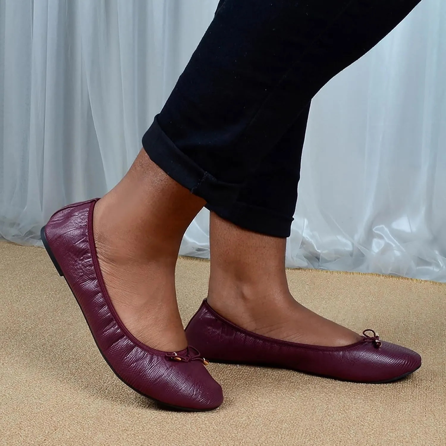 Loafers for Women Women's Fashion Bow Casual Ballet Pointed Toe Shoes Work Shoes