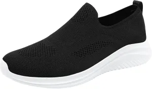 Memory Foam Versatile Shoes for Men Comfortable Breathable Stretch Canvas Slip on Sneaker Breathable Work Shoes