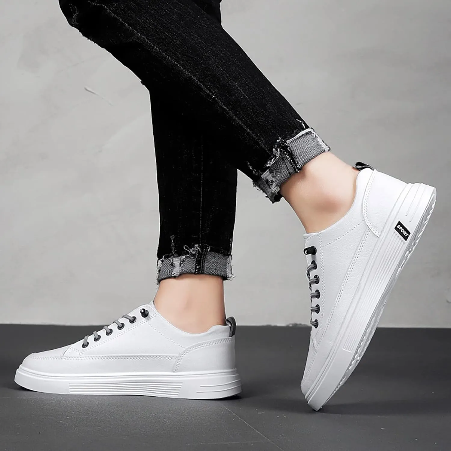 Men All Breathable Leather Casual Sneaker Mens Shoes