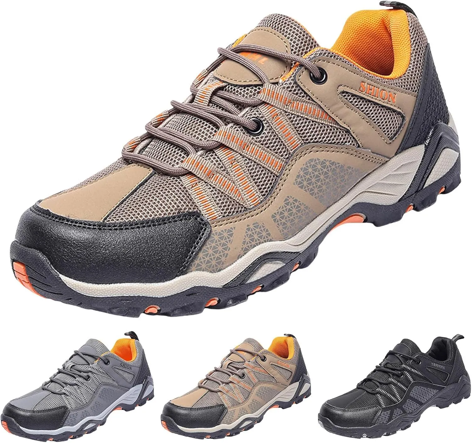 Men Sports Shoes Fashionable New Pattern Simple Solid Outdoor Mountaineering Shoes Thick Sole Fashion Sneaker Men
