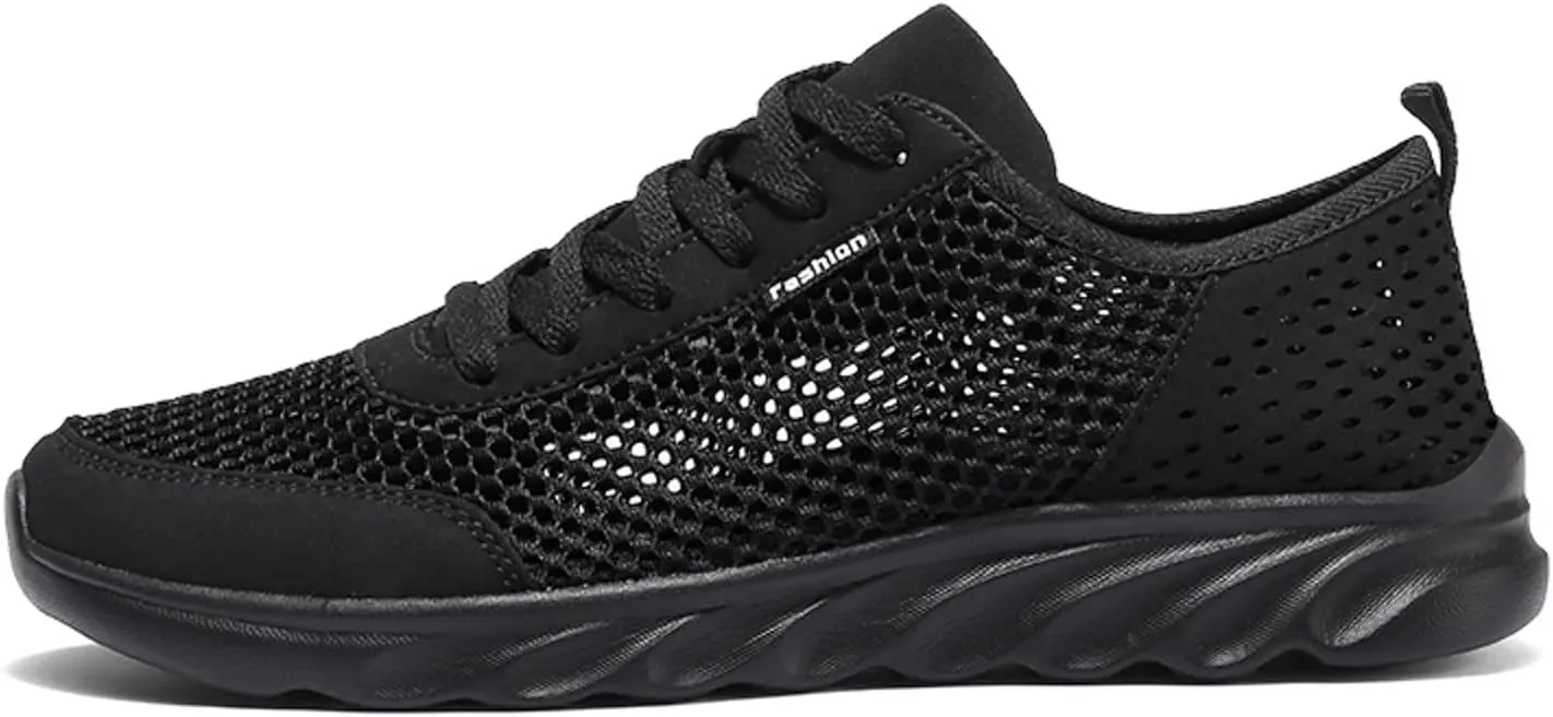 Men Sports Shoes Simple Solid Color Fashion Summer New Pattern Mesh Hollow Breathable Sneaker Rack for Men Bedroom Wall
