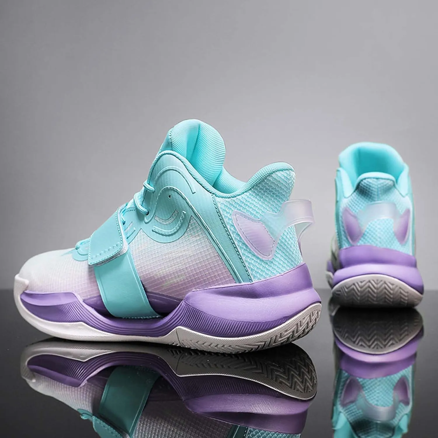 Men Women Fashion Basketball Shoes High Top Running Training Sneakers Breathable Rebound Fitness Tennis Outdoor Casual Walking Sneakers